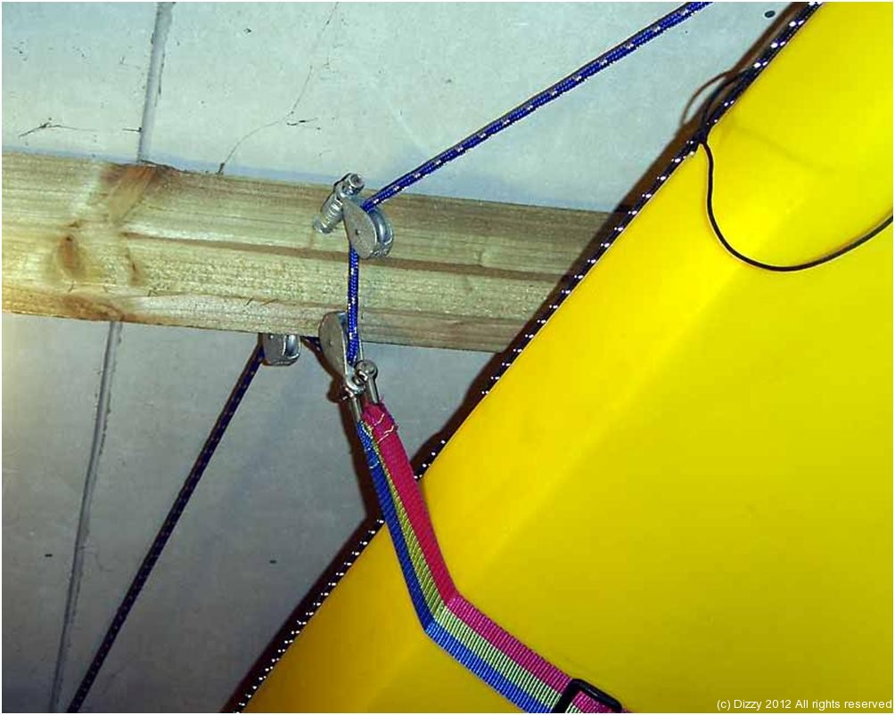 DIY Garage Kayak Hoist : Dizzyfish Kayak Fishing