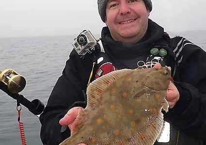 Kayak Fishing for plaice on the Skerries Bank