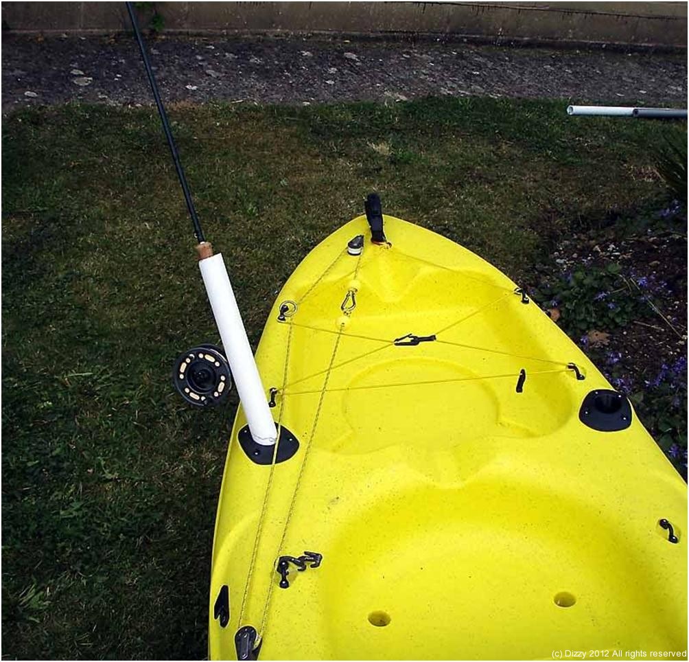 Diy fishing rod holder, Fly fishing boats, Fishing rod holder