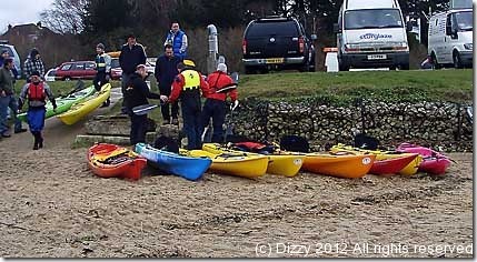 Poole harbour meet - demo kayak fleet