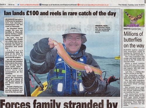 June Red band fish Plymouth Herald June 2015
